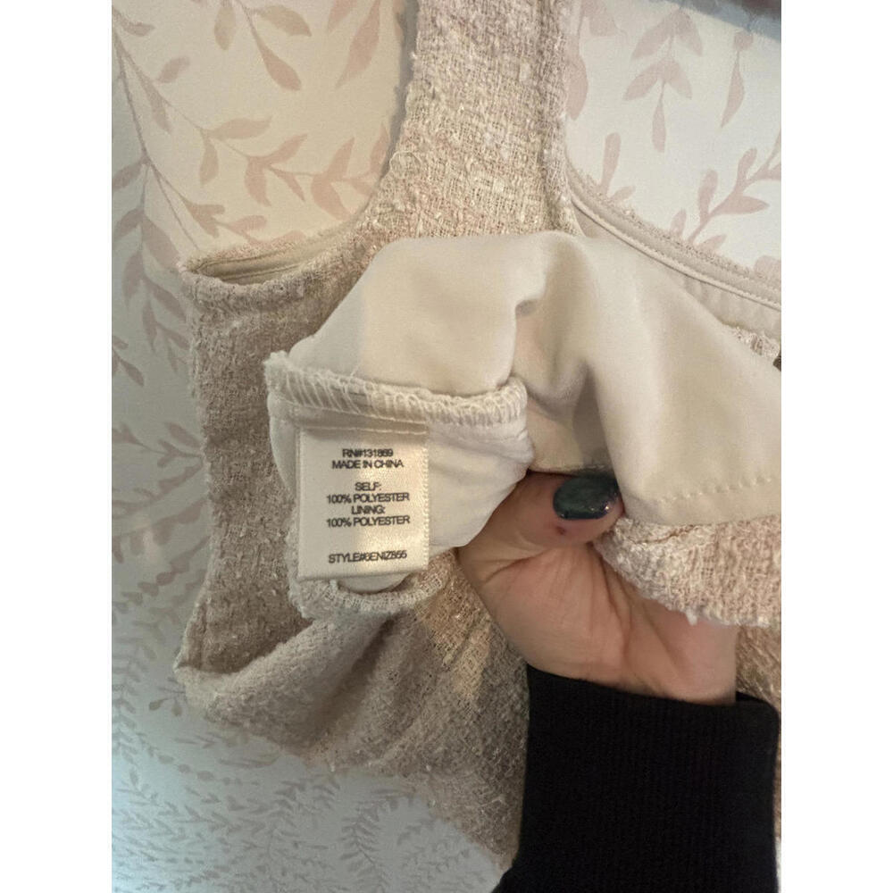 NWT Elegant THIRTY/THIRTY Tweed Tank Dress - Picture 7 of 7